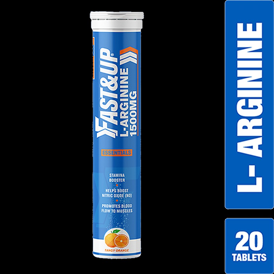 Fast&Up L-Arginine Essentials 1500 mg Effervescent Tablets - Tangy Orange