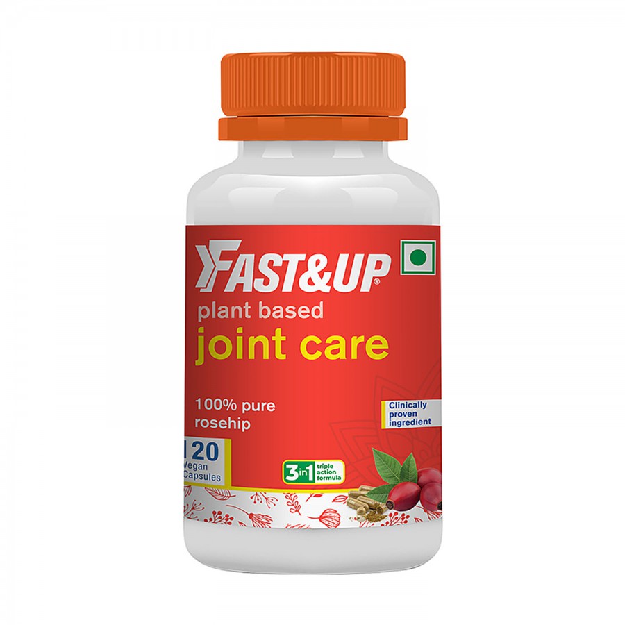 Fast&Up Plant Based Joint Care Vegan Capsules - 100% Pure Rosehip