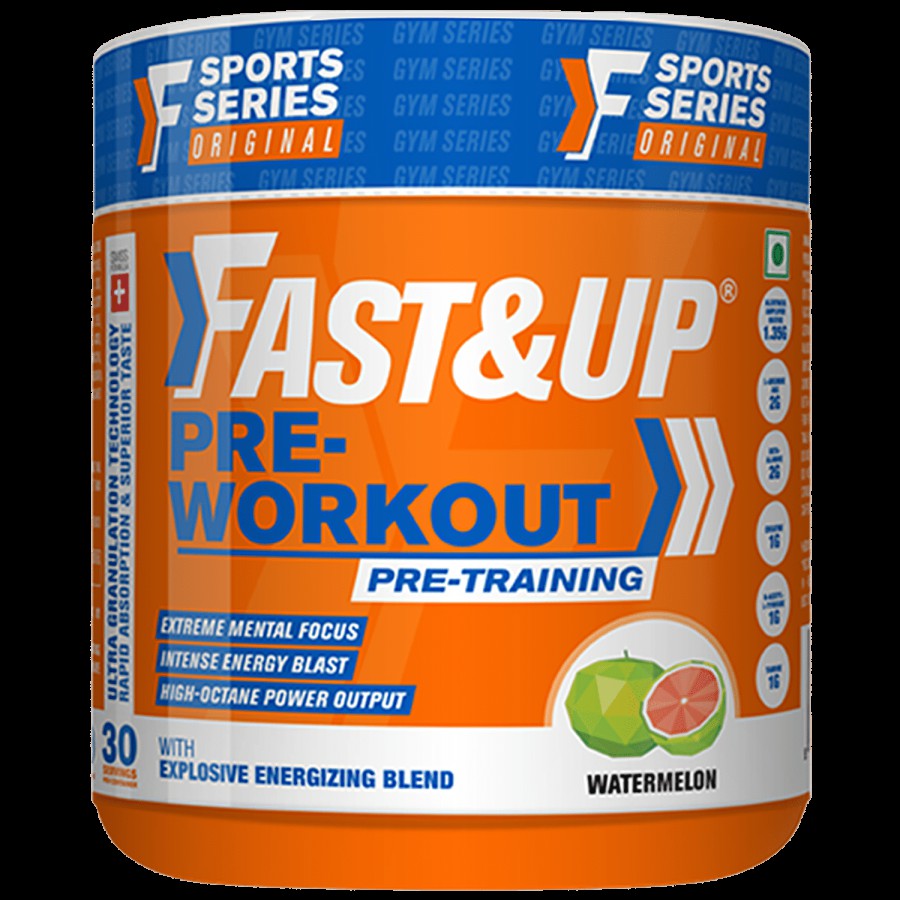 Fast&Up Pre-workout With Explosive Energizing Blend - Watermelon Flavour