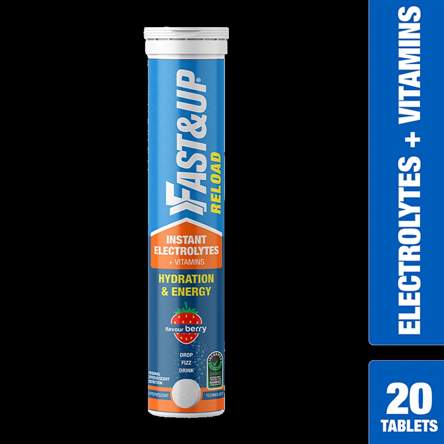 Fast&Up Reload Electrolytes Effervescent Tablets - Berry Flavour