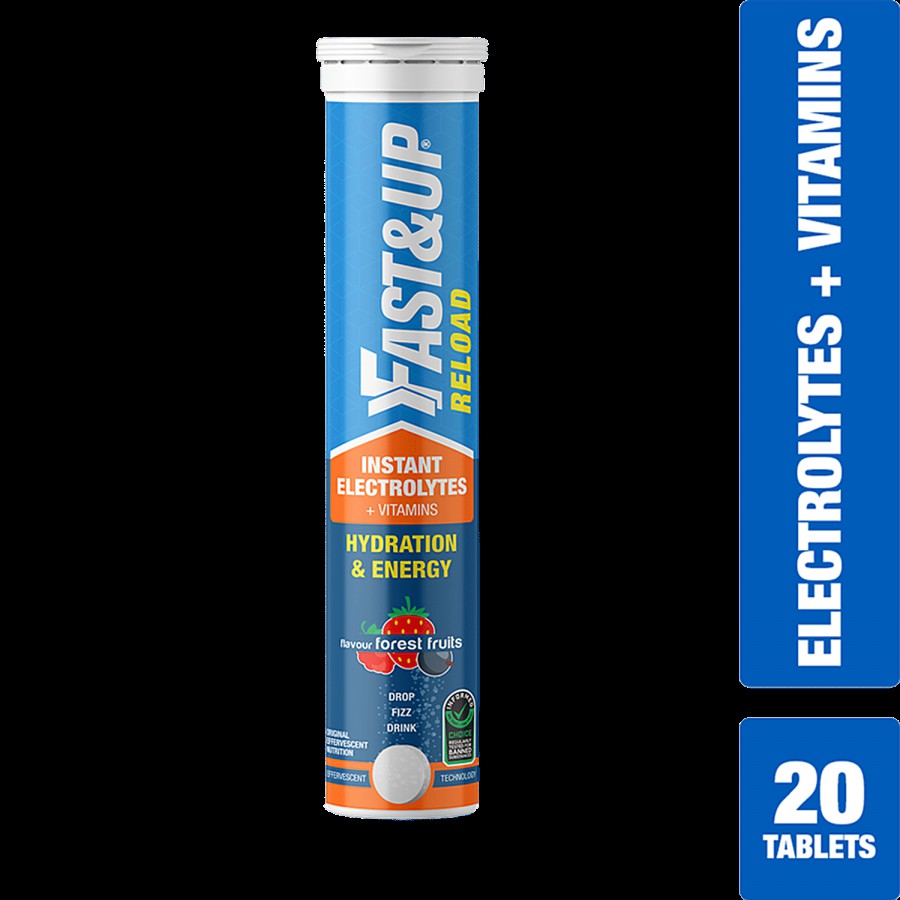 Fast&Up Reload Electrolytes + Vitamins Effervescent Tablets - Forest Fruits