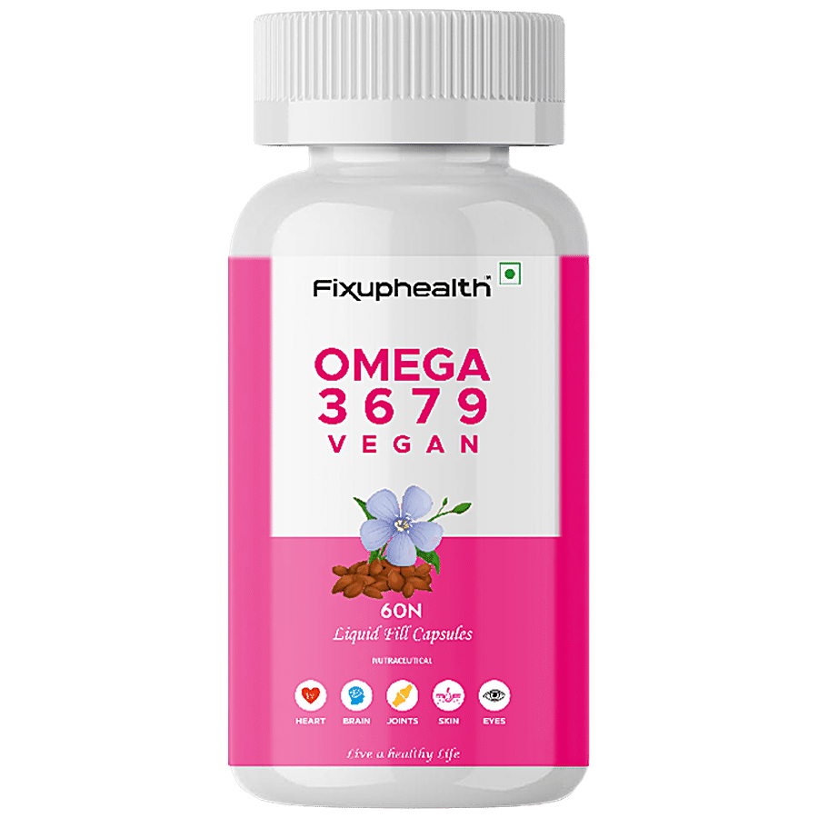 Fixuphealth Omega 3 6 7 9 Capsules - Boosts Overall Health