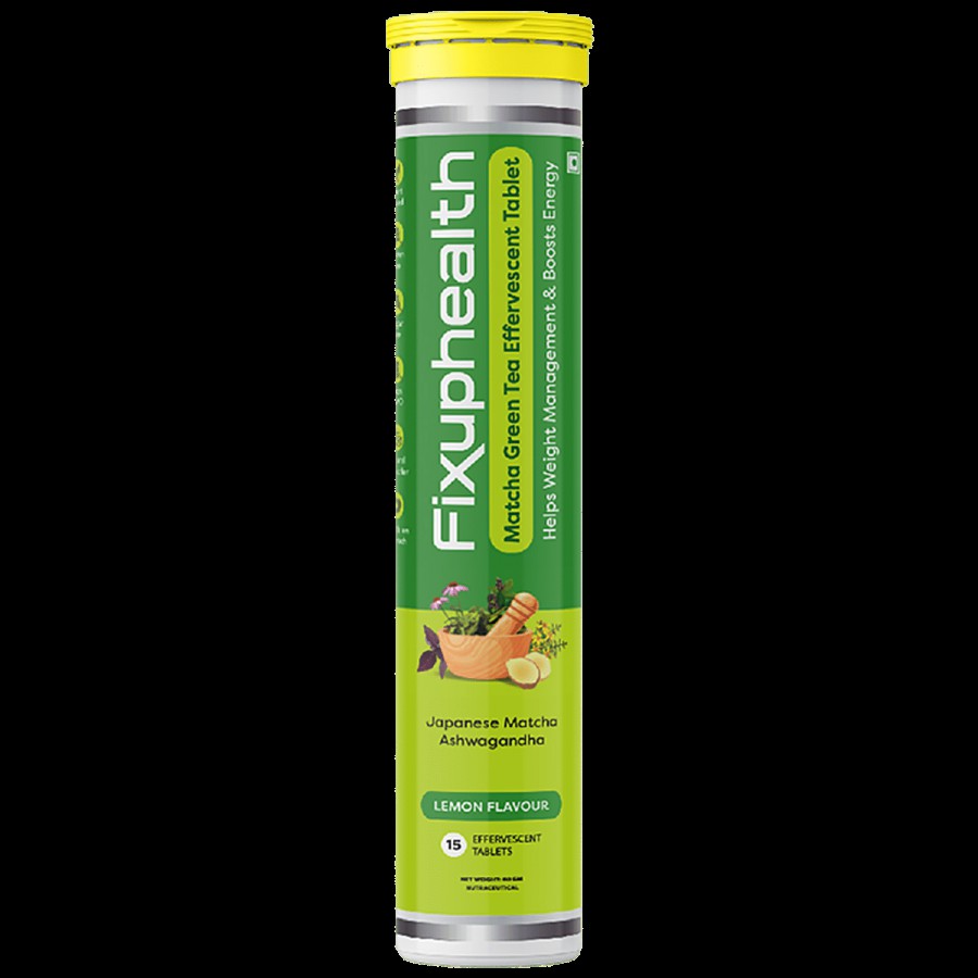 Fixuphealth Effervescent Tablets - Matcha GreenTea