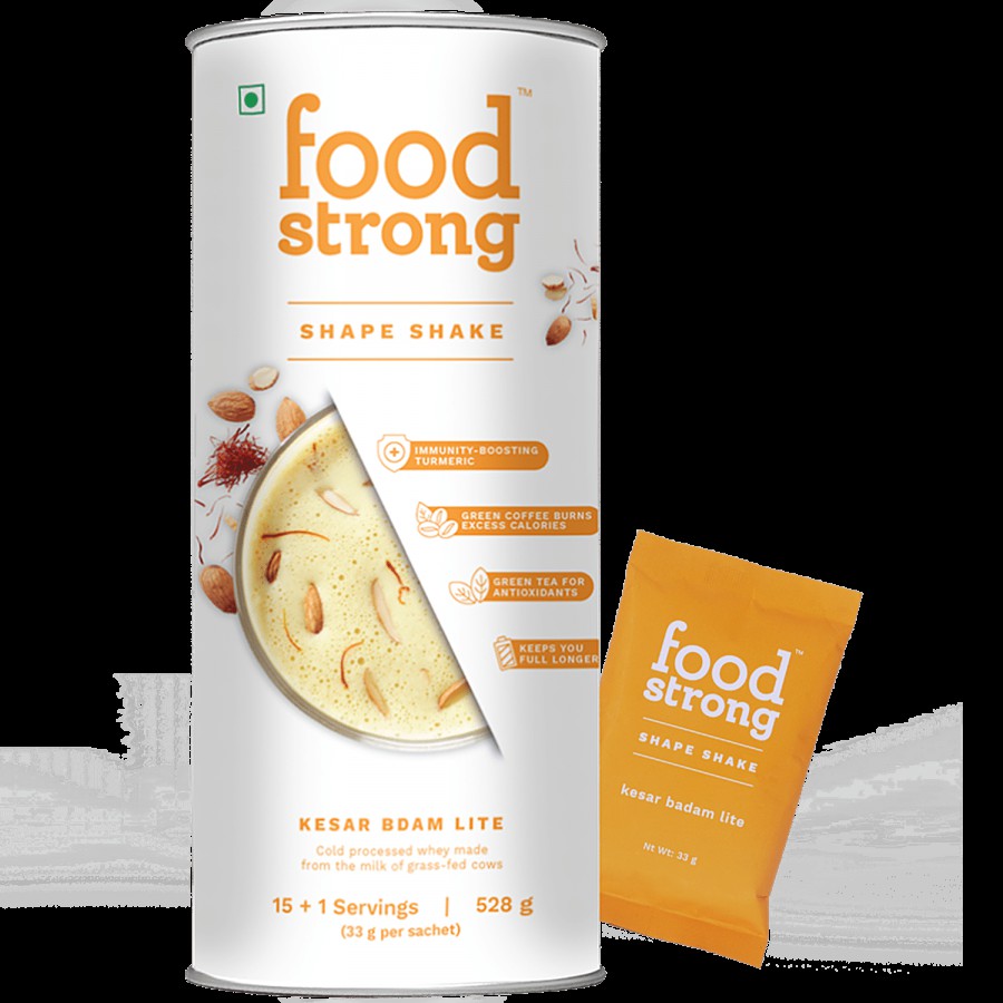 Food strong Shape Shake - Kesar Badam Lite