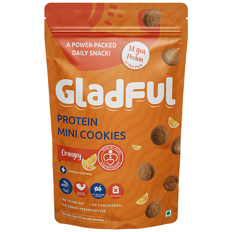 Gladful Protein Mini Cookies - Orangey