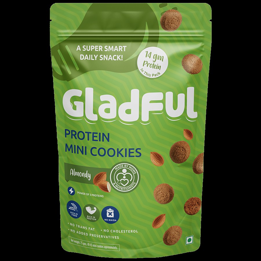 Gladful Protein Mini Cookies - Almondy