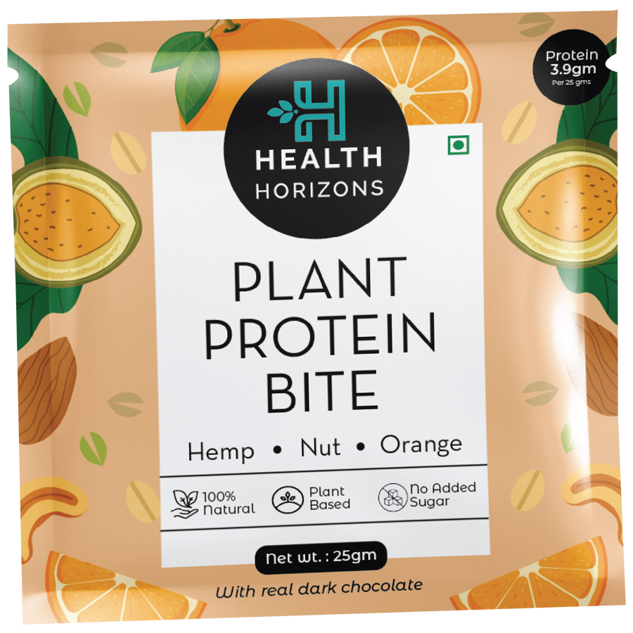 Health Horizons Plant Protein Bites - Orange & Dark Chocolate Flavour