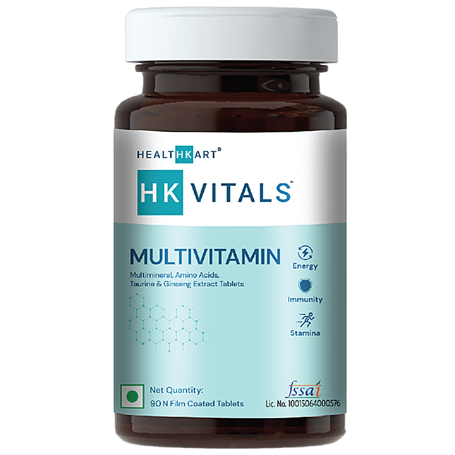 HealthKart Multivitamin Tablets - With Ginseng Extract & Taurine