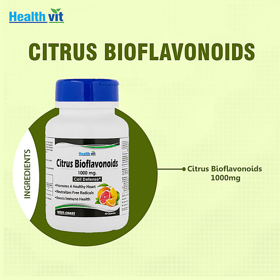 Healthvit Citrus Bioflavonoids 1000 mg Capsules - Cell Defense