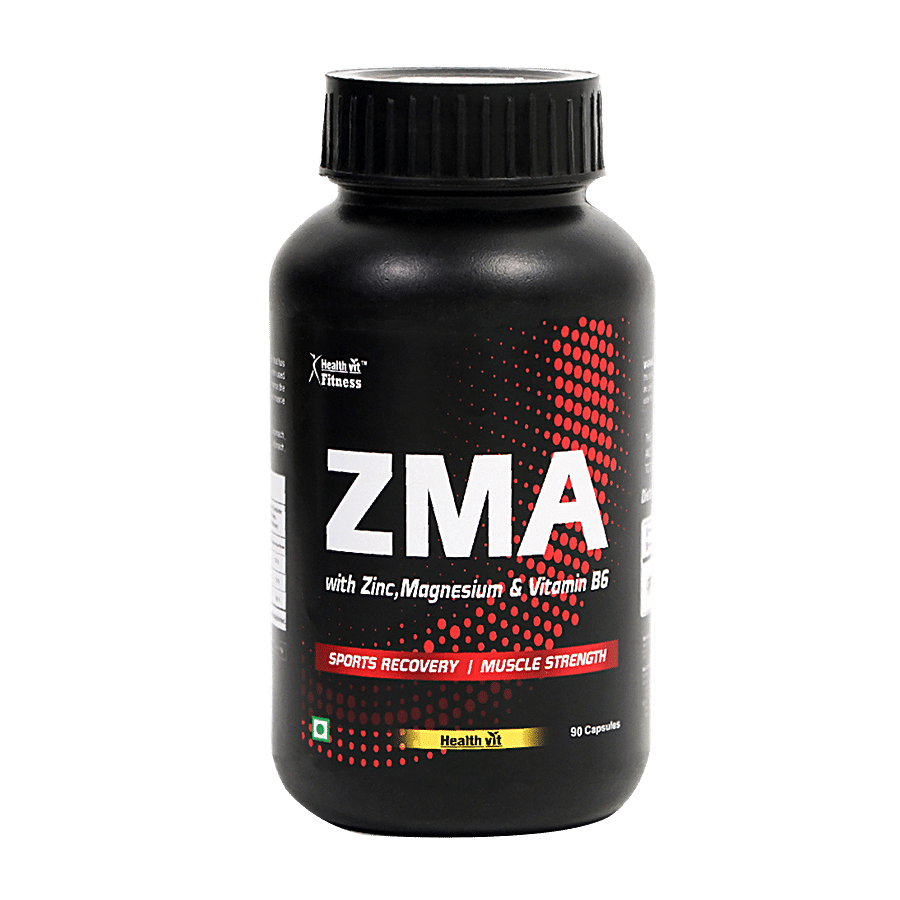 Healthvit Fitness ZMA Capsules - For Muscle Recovery & Strength