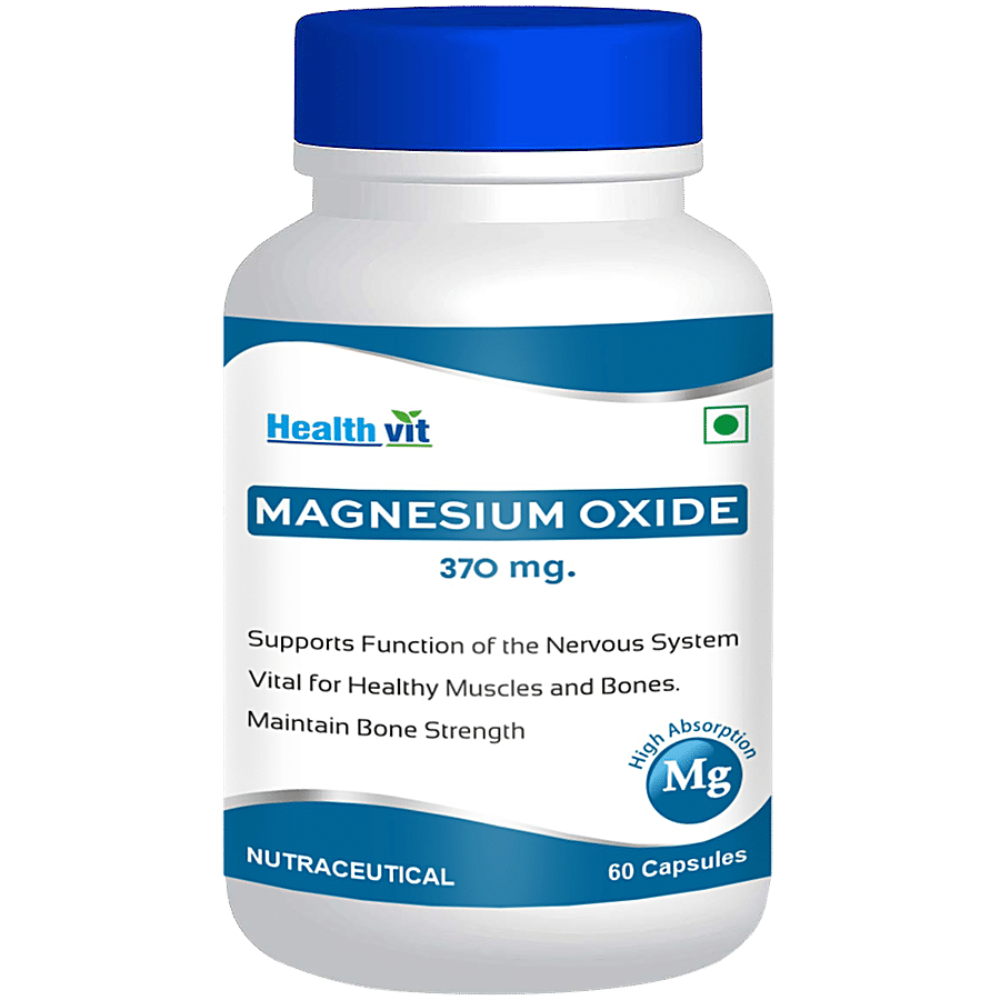 Healthvit Magnesium Oxide - High Absorption Capsules