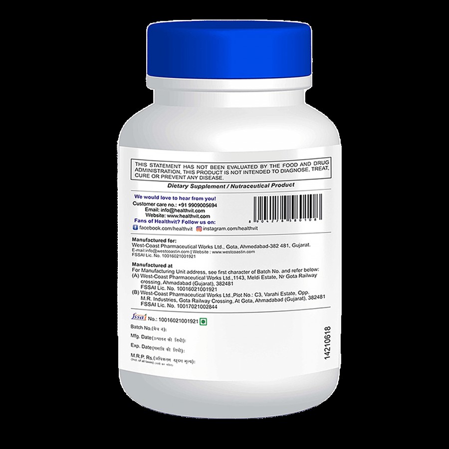 Healthvit B-Vit B Complex Tablet - With Biotin