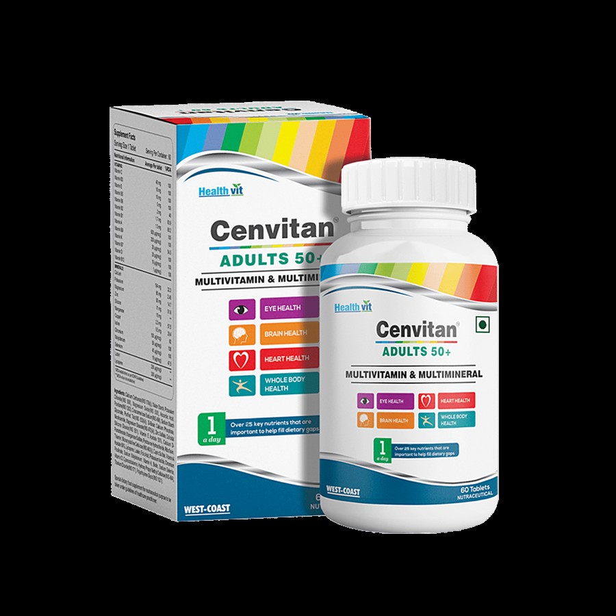 Healthvit Cenvitan Adults 50+ Multivitamin & Multimineral Tablets