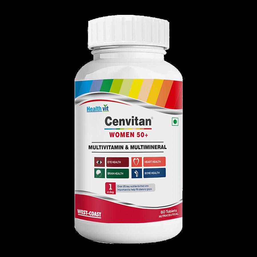 Healthvit Cenvitan Women 50+ Multivitamins and Multiminerals Tablets