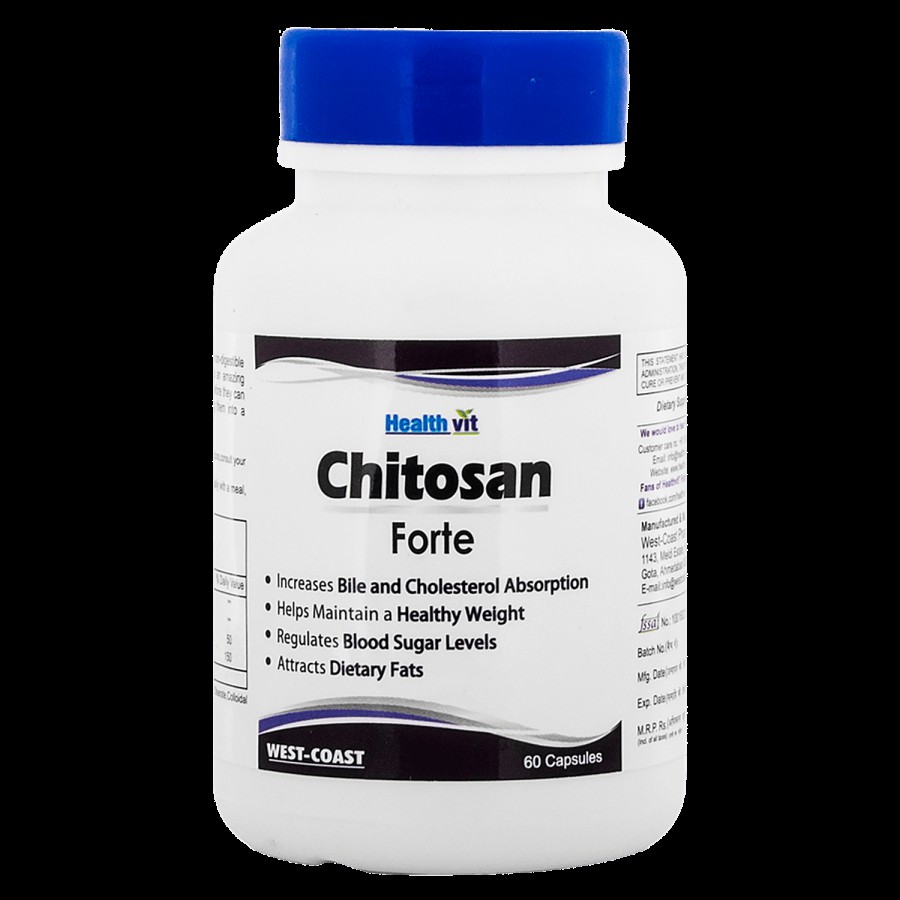 Healthvit Chitosan Forte Capsules - Maintain A Healthy Weight