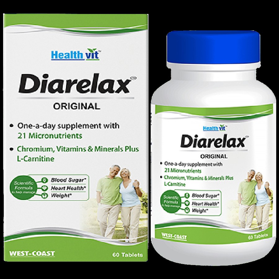 Healthvit Diarelax Tablet - For Blood Sugar