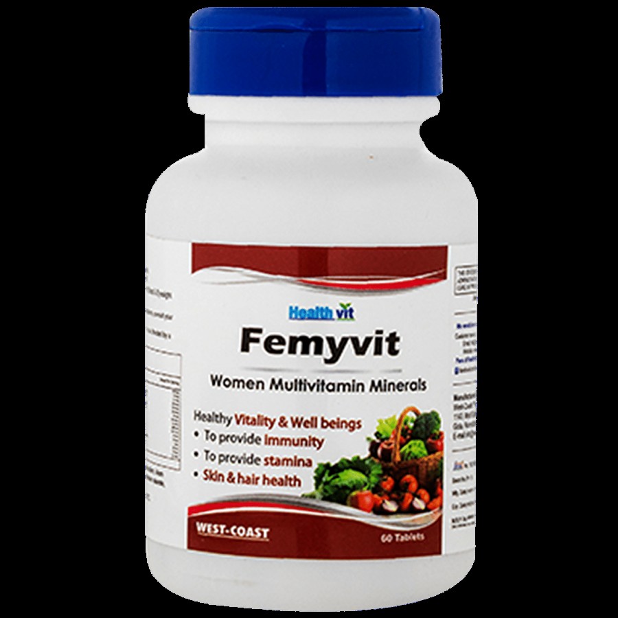 Healthvit Femyvit Women Multivitamin Mineral Tablets - Healthy Vitality & Well Beings