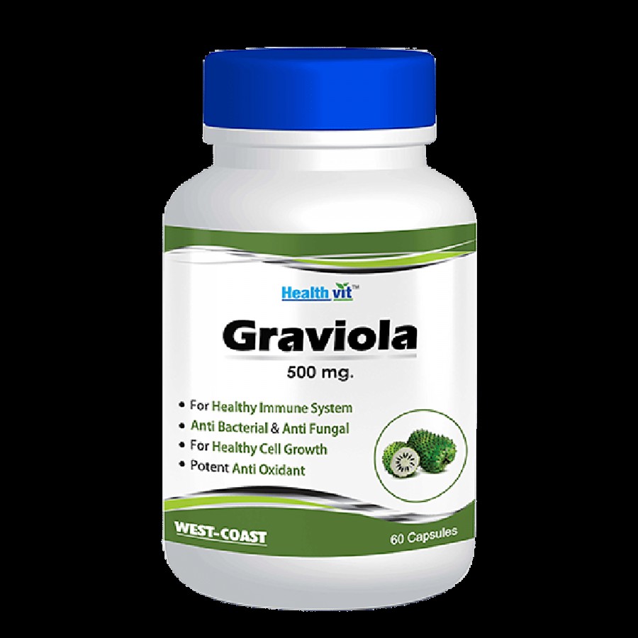 Healthvit Graviola 500 mg Capsules - For Healthy Immune System