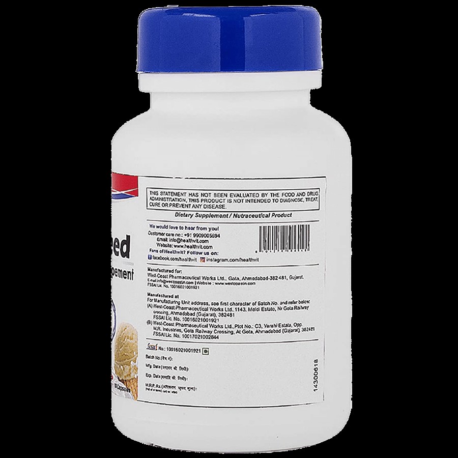 Healthvit Lactaneed Lactase Enzyme Supplement Capsule - For Lactose Intolerance