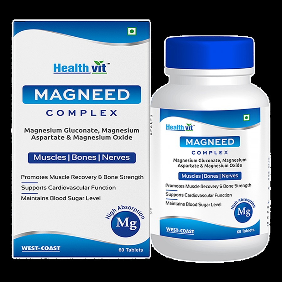 Healthvit Magneed Complex High Absorption Mg - Muscle Recovery & Bone Strength