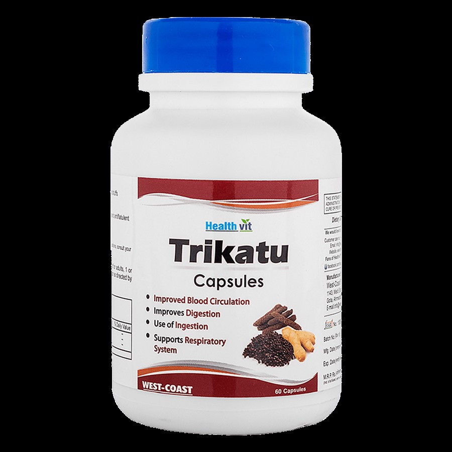 Healthvit Trikatu Capsules - Digestive Wellness