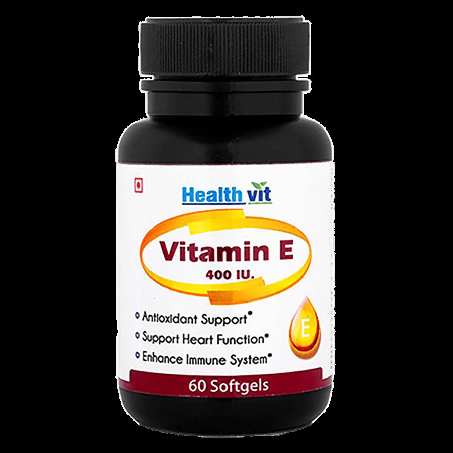 Healthvit Vitamin E 400 IU Softgels - Antioxidant Support