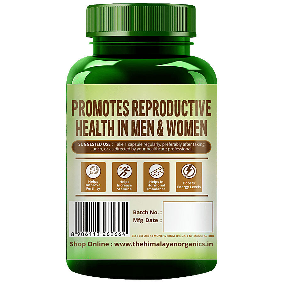 Himalayan Organics Maca Root Extract Capsule - Boosts Reproductive Health