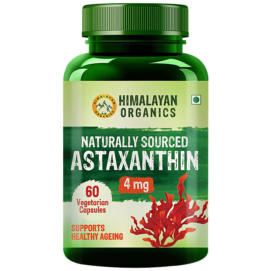 Himalayan Organics Naturally Sourced Astaxanthin Capsules - Supports Healthy Ageing