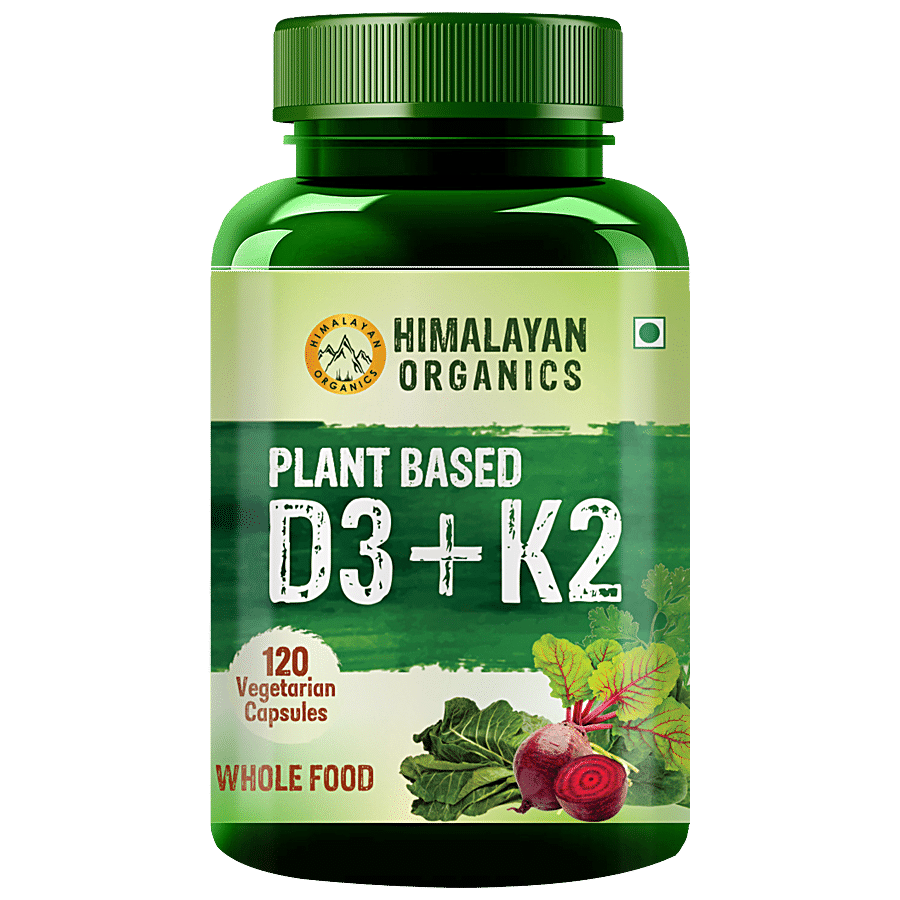 Himalayan Organics Plant Based D3 & K2 Capsules - Whole Food