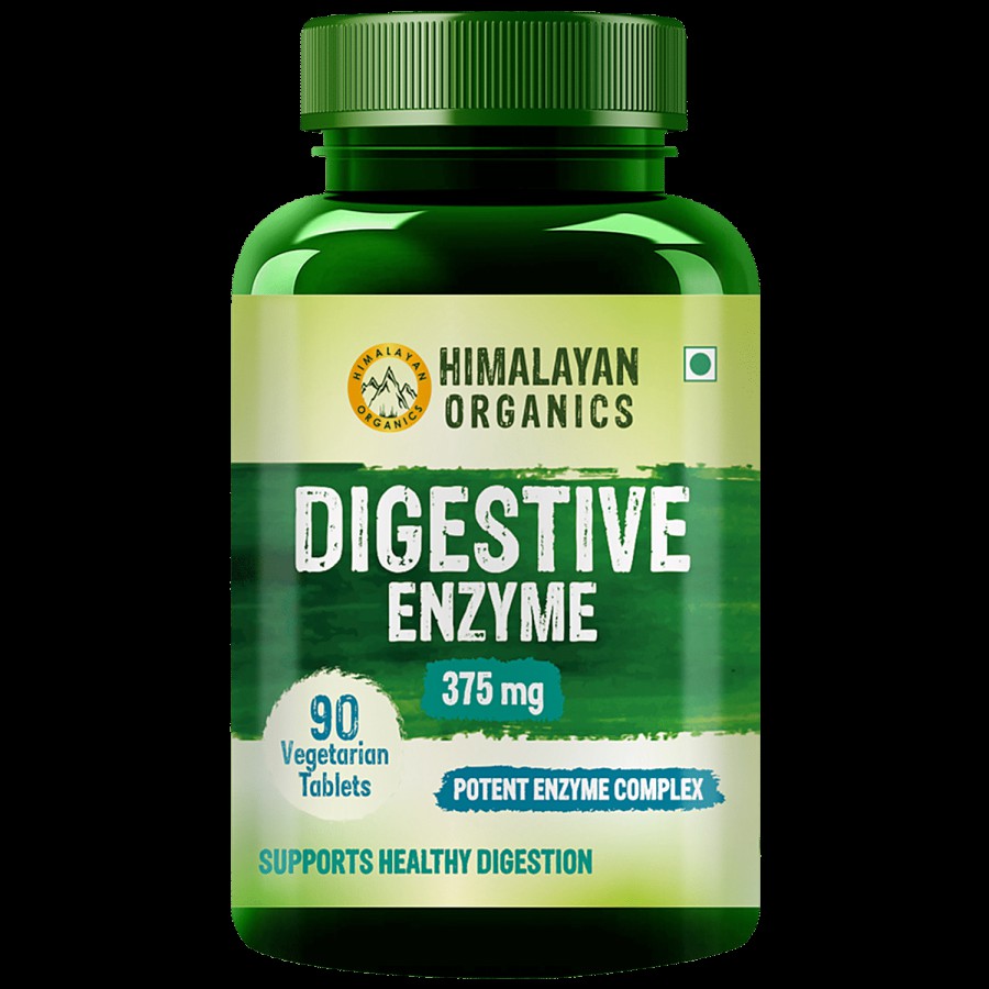 Himalayan Organics Digestive Enzyme Tablets - Promotes Nutrient Absorption