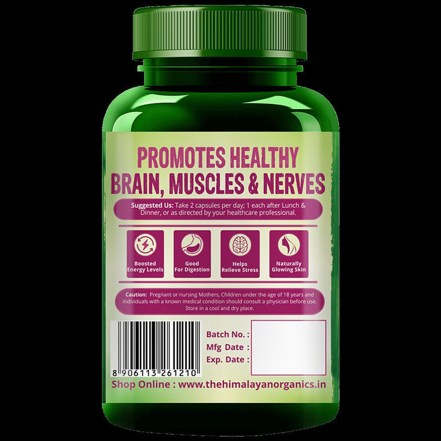 Himalayan Organics Plant Based B-Complex Capsules - Rich In Vitamin