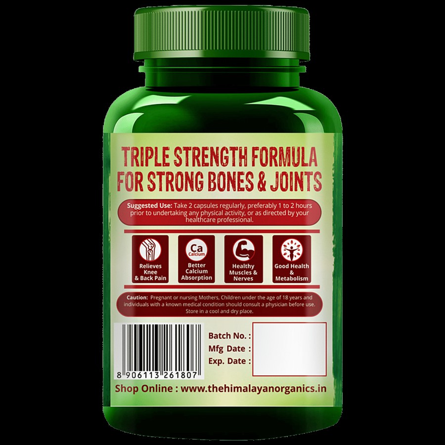 Himalayan Organics Plant Based Bone Strength Capsules - For Healthy Joints