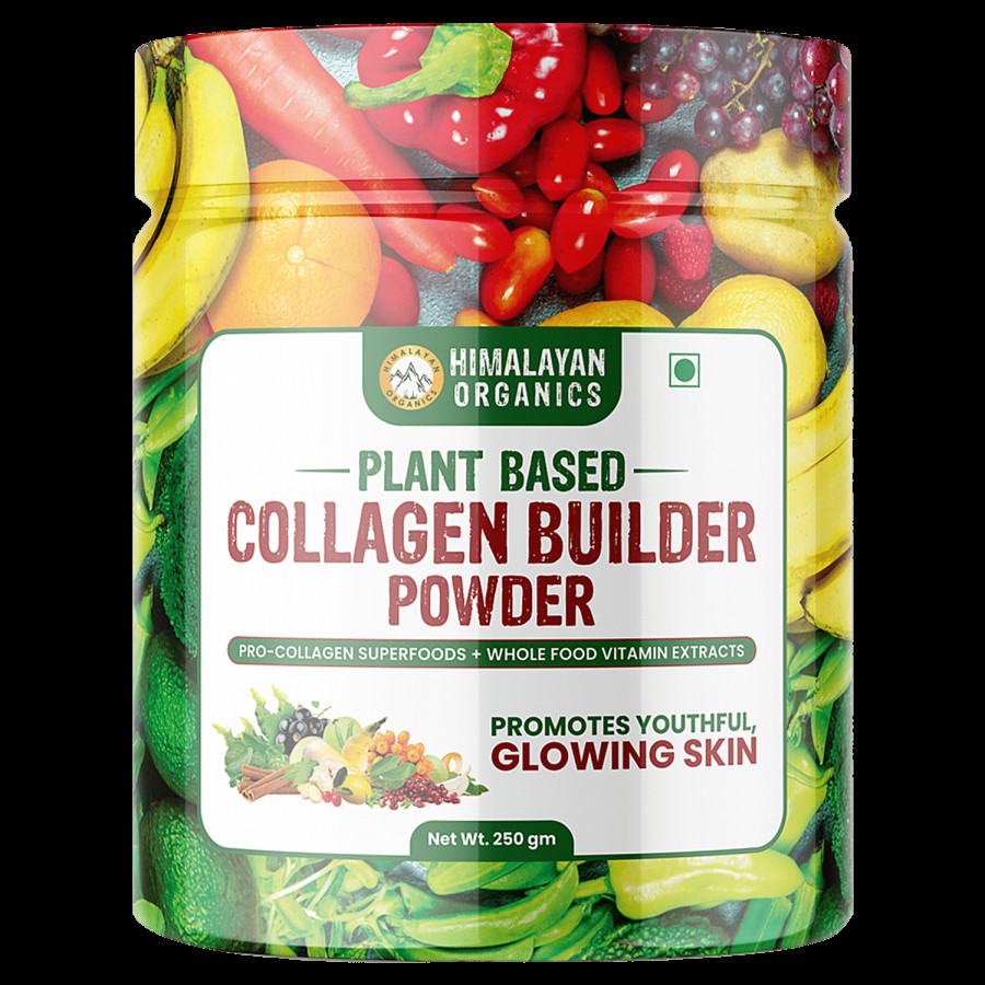 Himalayan Organics Plant Based Collagen Builder Powder - For Youthful & Glowing Skin