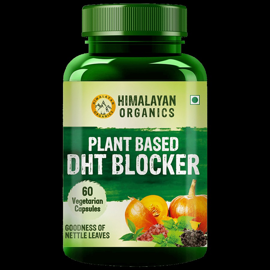 Himalayan Organics Plant Based DHT Blocker Capsules - Provides Nourishment