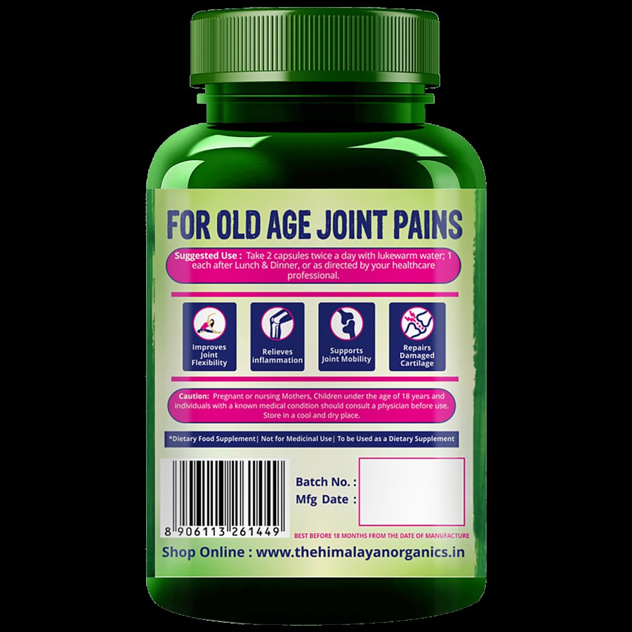 Himalayan Organics Plant Based Joint Support Capsules - Helps In Pain-Free Movement