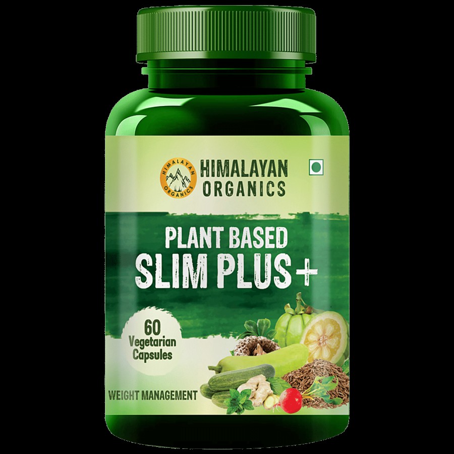 Himalayan Organics Plant Based Slim Plus Capsules - For Weight Management