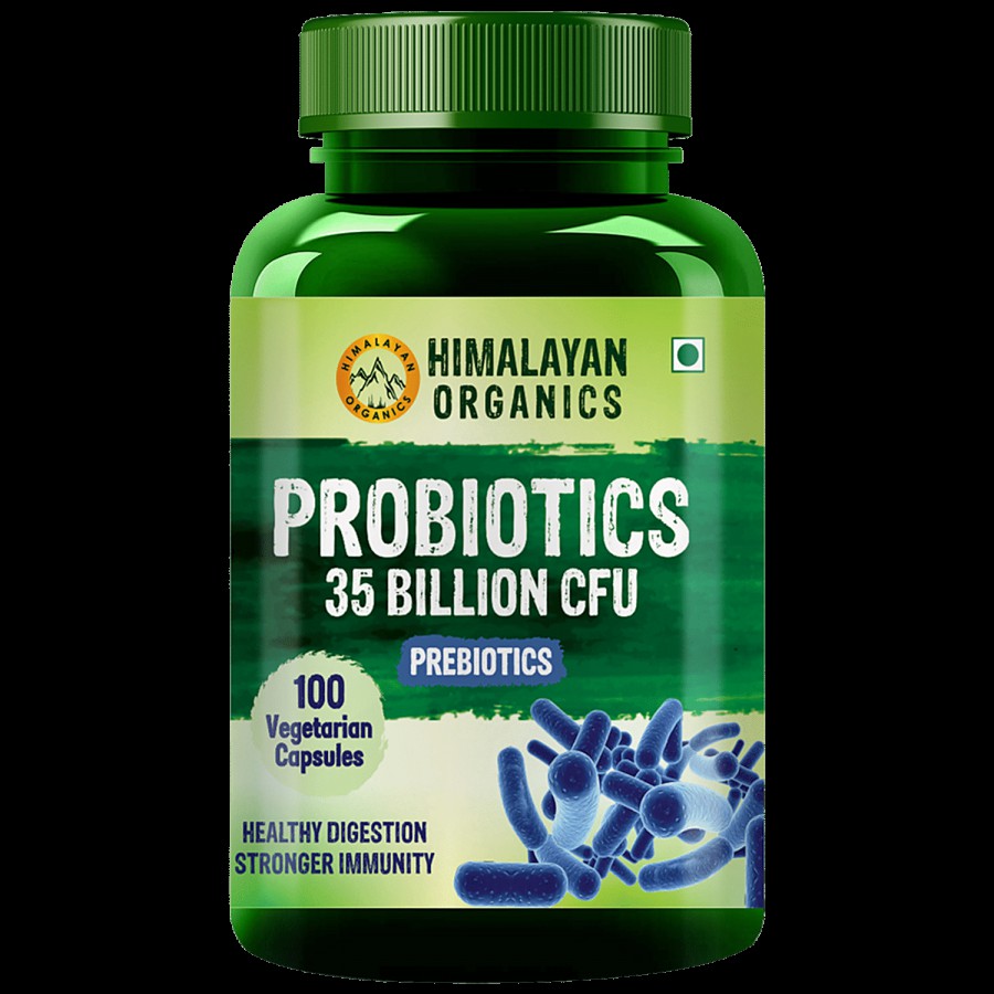 Himalayan Organics Probiotics 35 Billion CFU Capsules - For Digestion