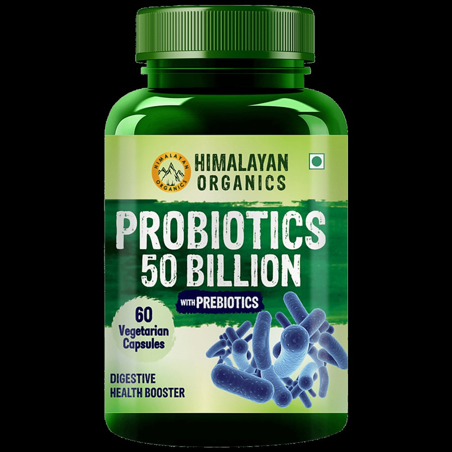 Himalayan Organics Probiotics 50 Billion Capsules - For Digestion