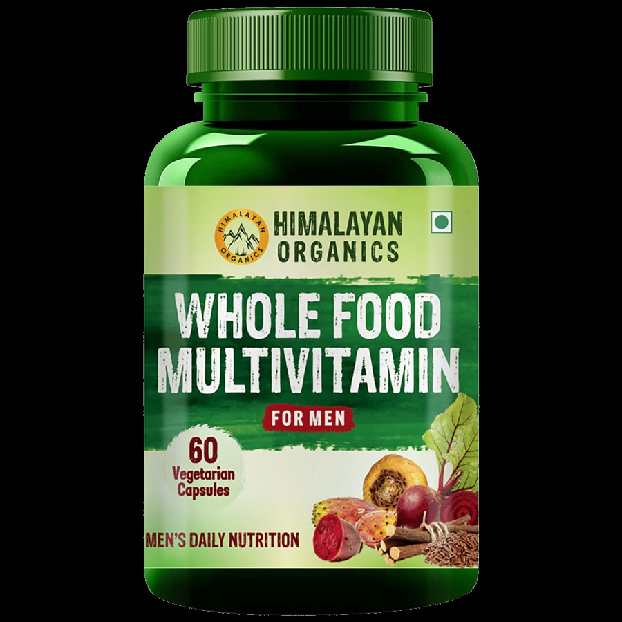 Himalayan Organics Whole Food Multivitamin Capsules - For Men