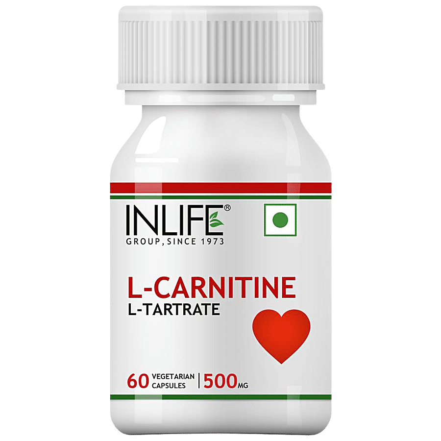 INLIFE L-Carnitine L-Tartarate 1000 mg Capsules - Fat Burning