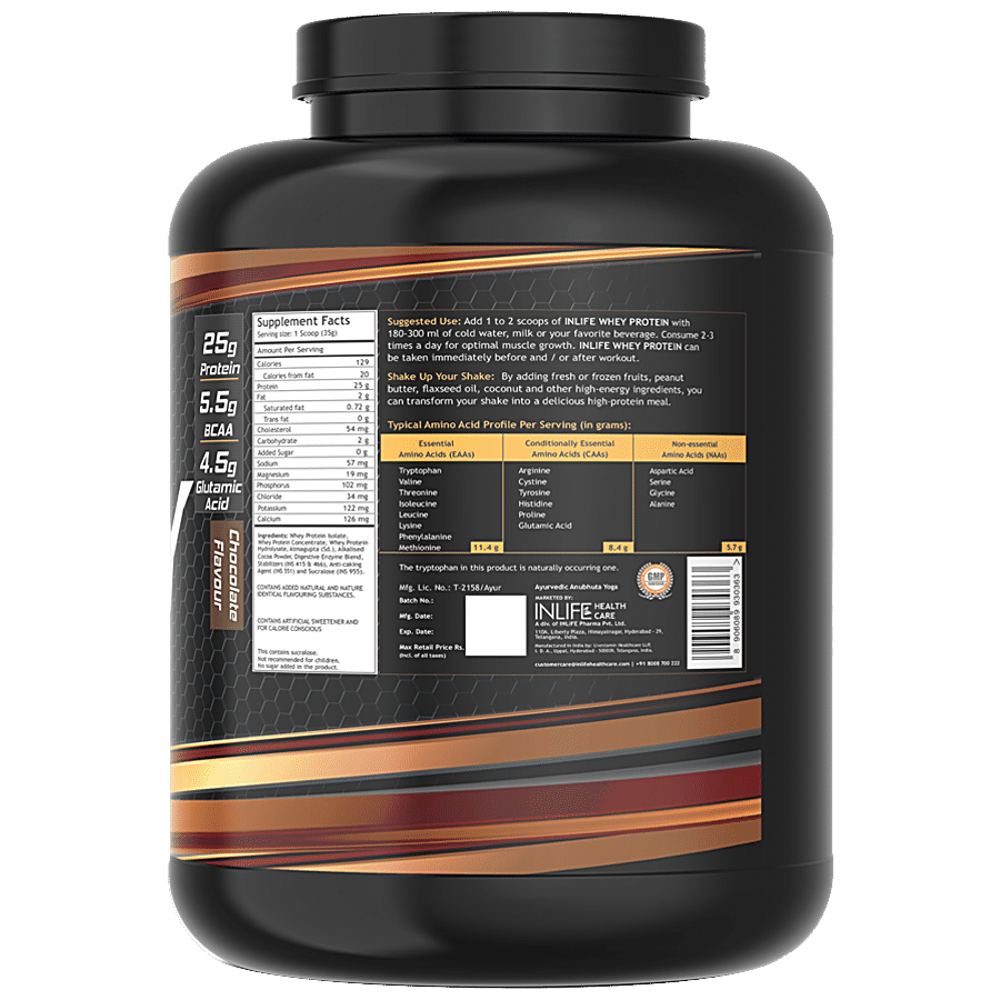 INLIFE Whey Protein Powder - Chocolate