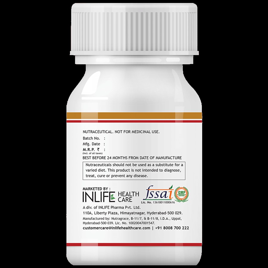 INLIFE Evening Primrose Oil 500 mg Capsules - Extra Virgin Cold Pressed