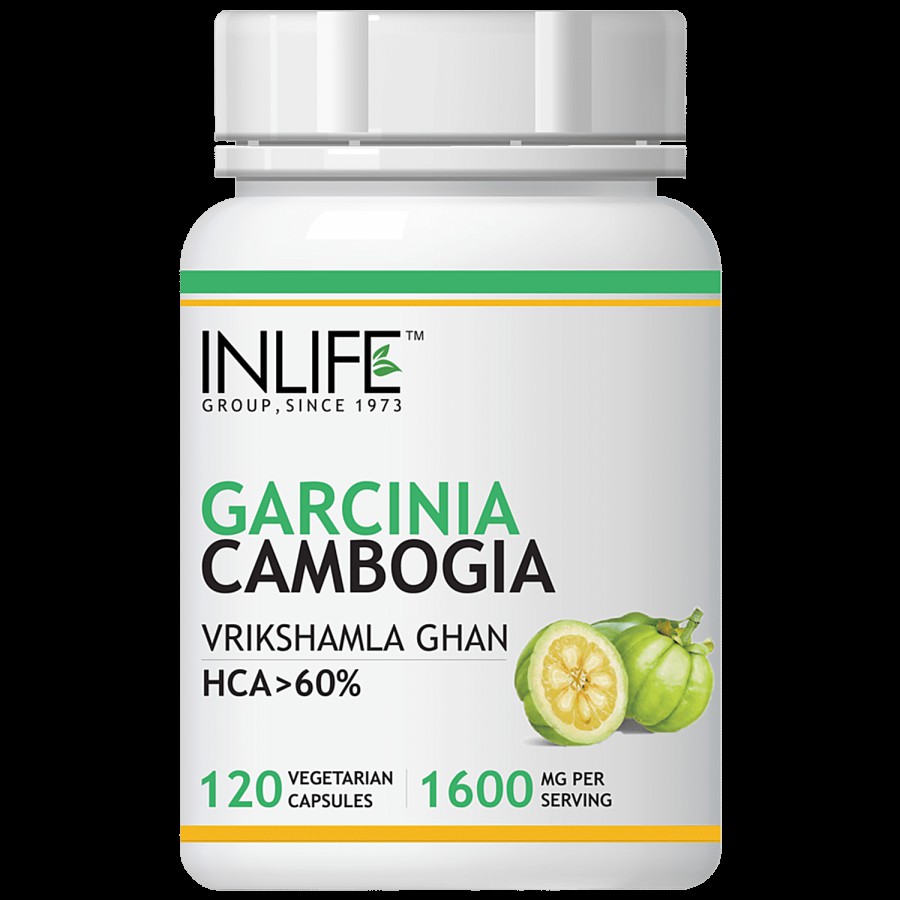 INLIFE Garcinia Cambogia 1600 Mg Capsules -  60% HCA