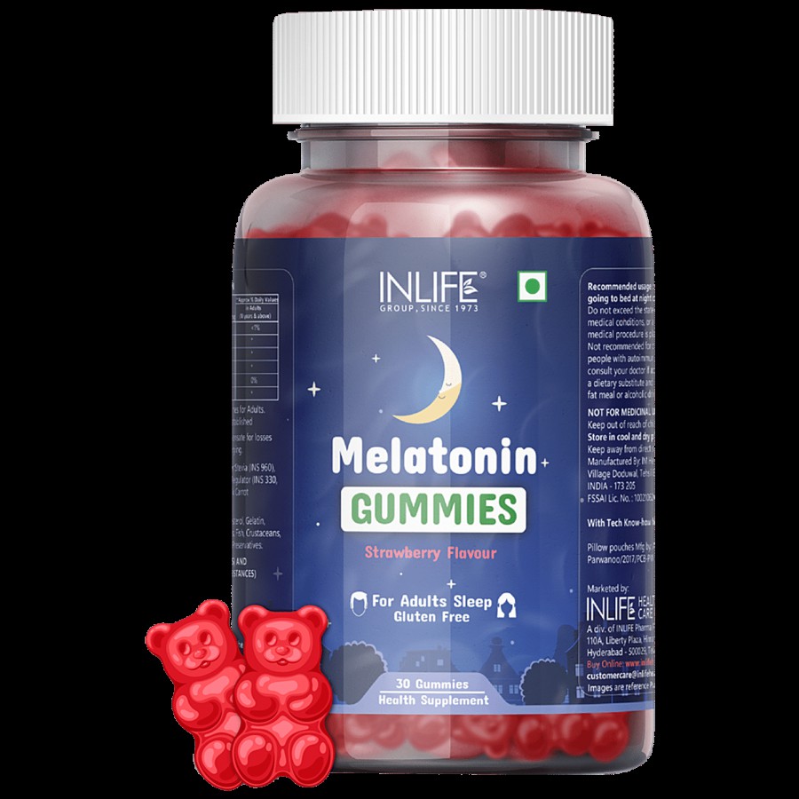 INLIFE Melatonin 5 mg Gummies - Strawberry Flavour