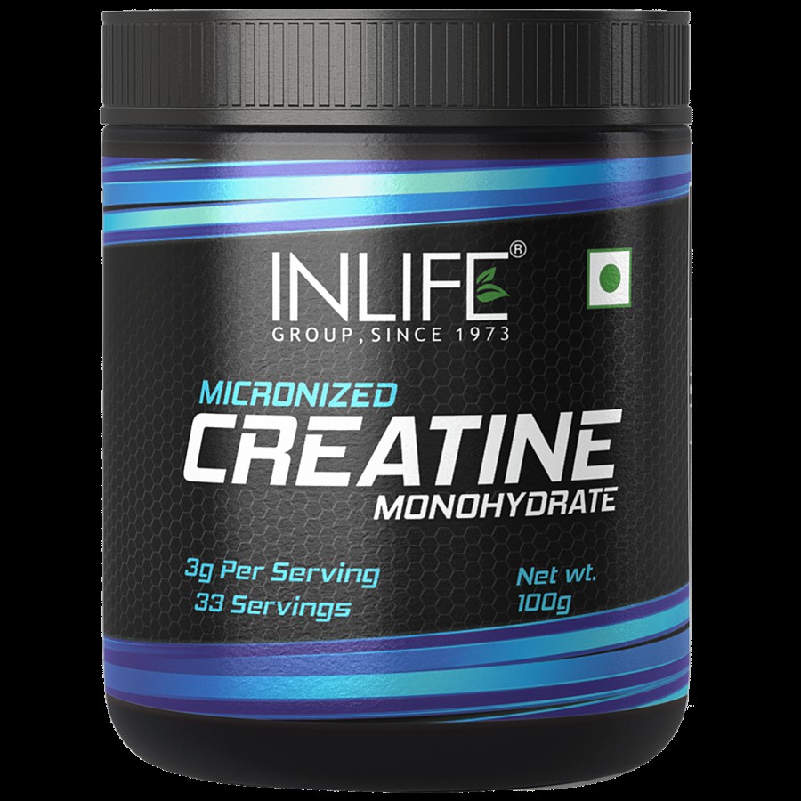 INLIFE Micronized Creatine Monohydrate Powder - Unflavoured