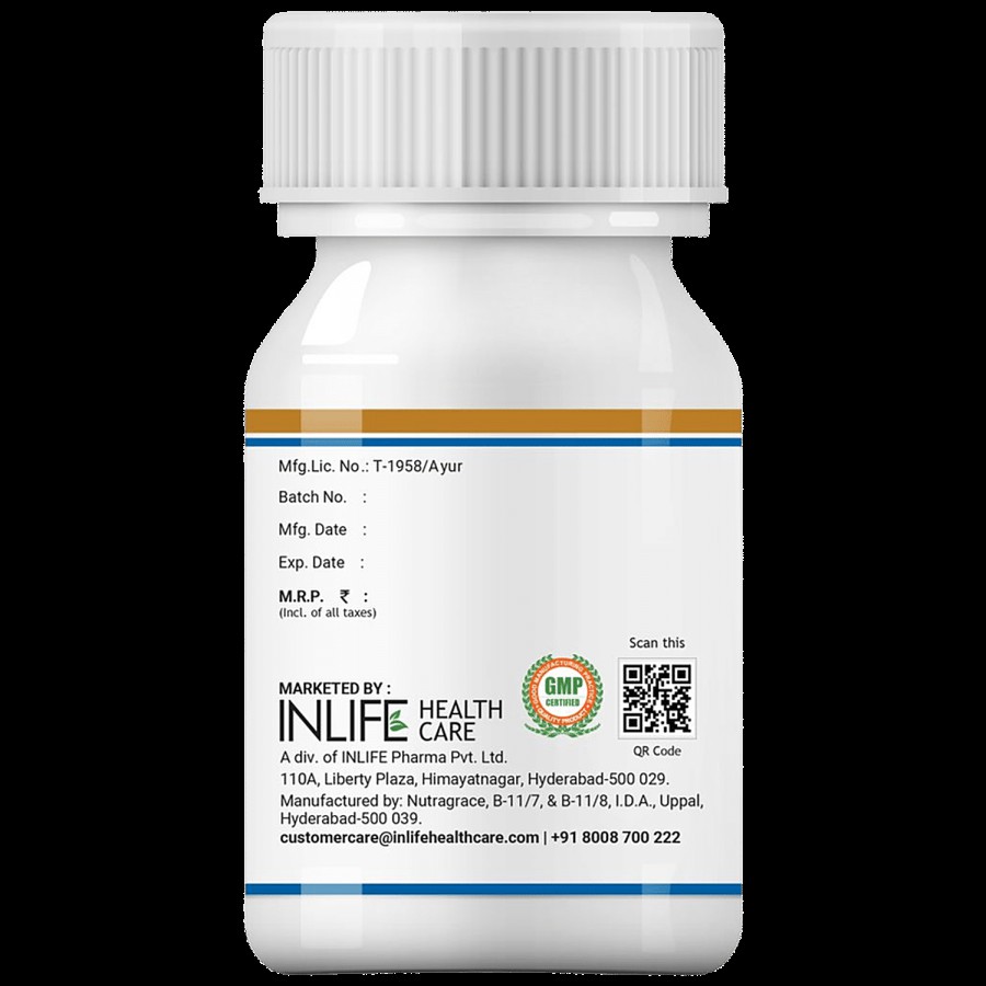 INLIFE Pure MCT Oil 500 Mg Capsules - C8 C10 Keto Diet Friendly