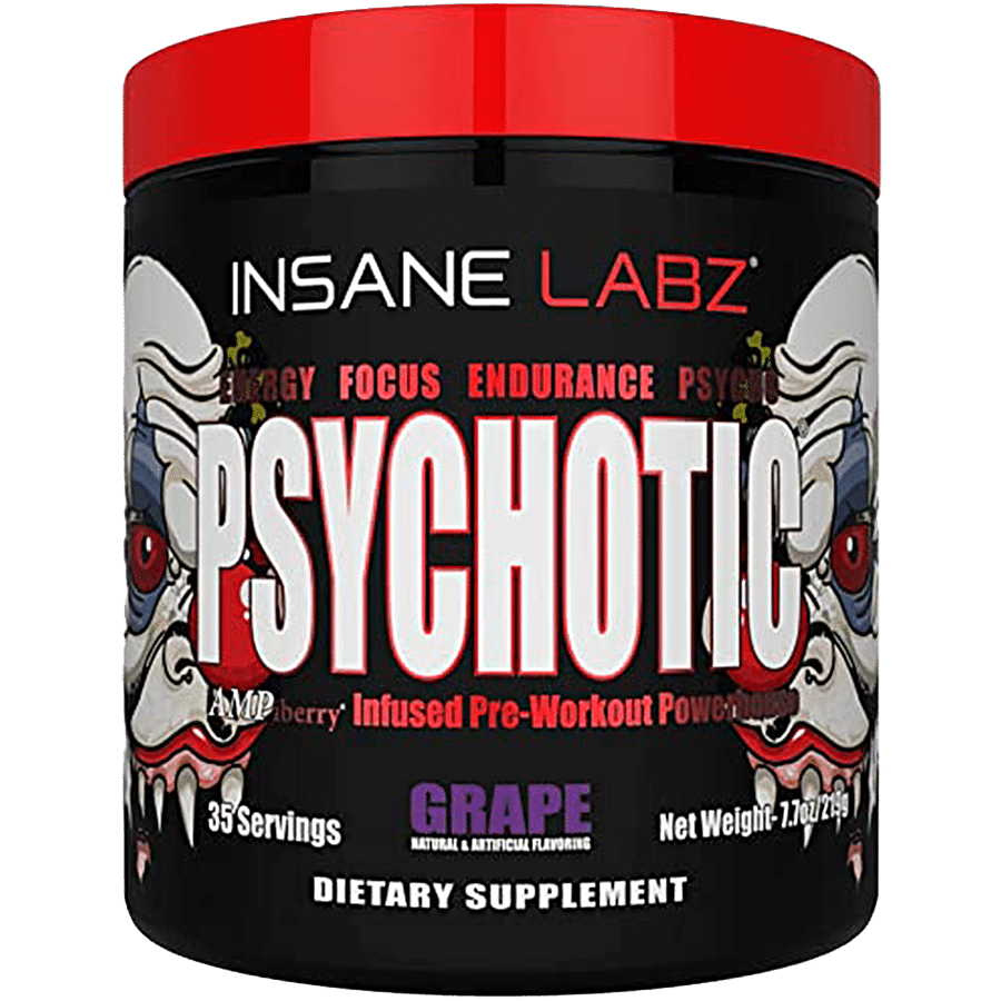 Insane Labz Psychotic Dietary Supplement For Grapes For Energy