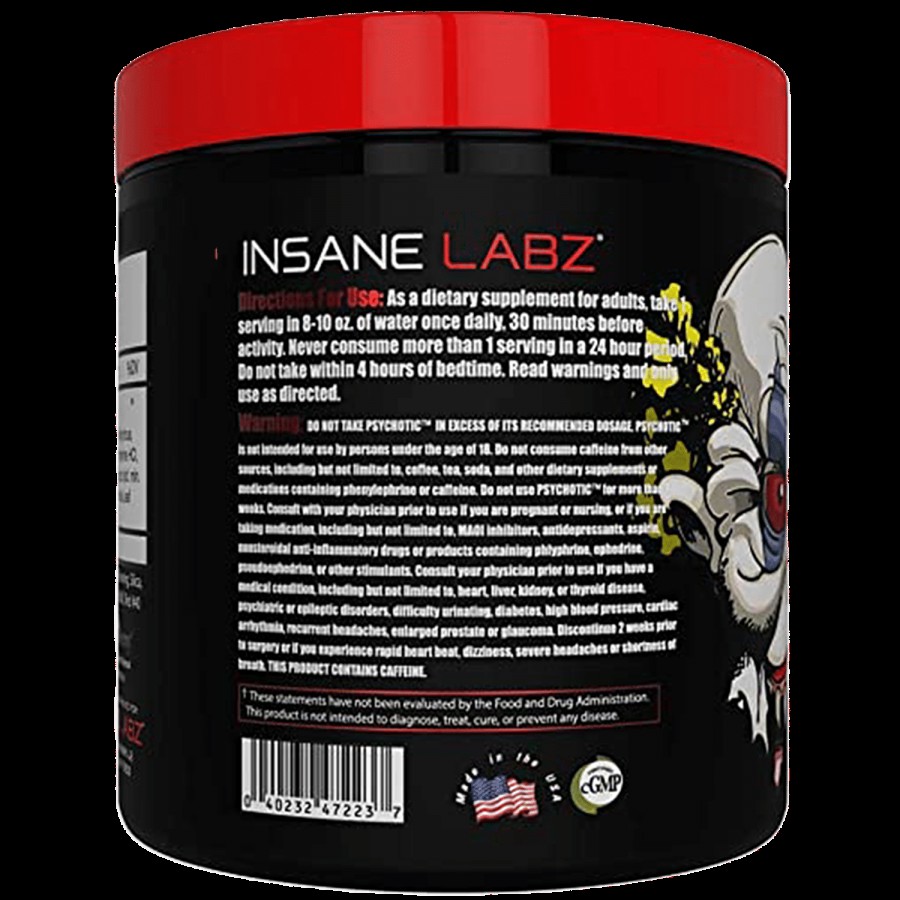 Insane Labz Psychotic Dietary Supplement For Energy