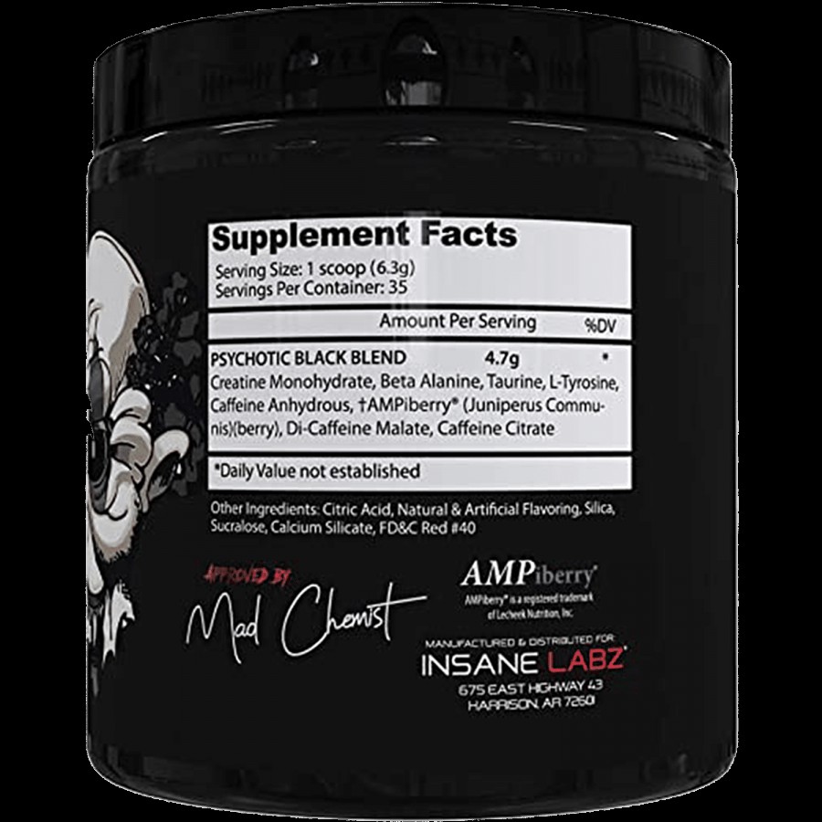 Insane Labz Psychotic Dietary Supplement For Energy