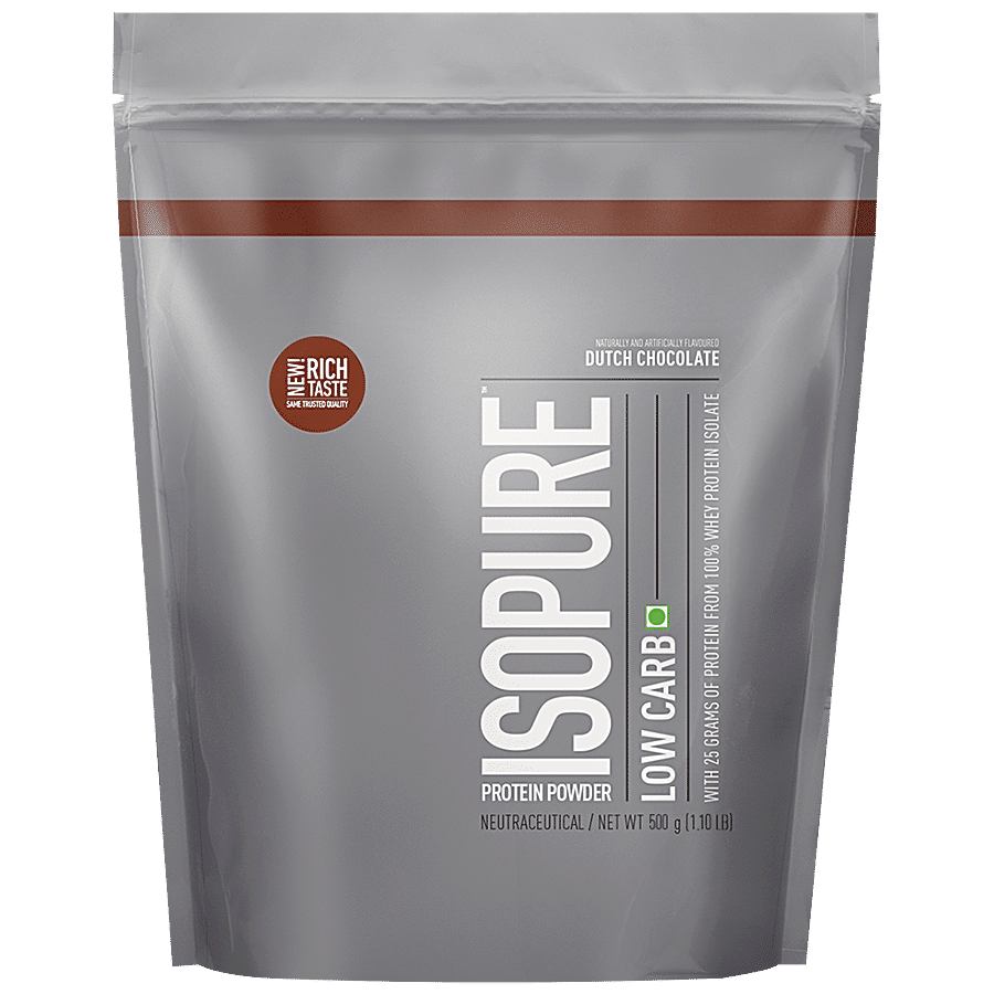 Isopure Low Carb Whey Protein Isolate Powder Drink Mix - Dutch Chocolate